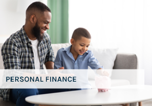 Man and his child happy sitting together Man and his child happy sitting together